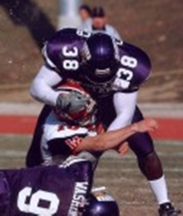 Brian Impact with Football Player
