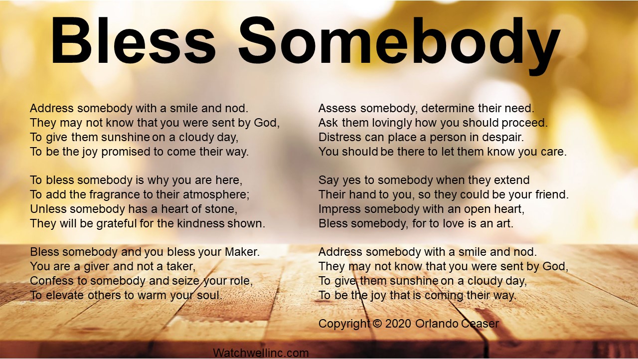 Bless Somebody